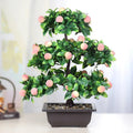 Artificial Plant Bonsai Orange Plastic Pots+Small Fruit Tree Potted for Home Living Room Flower Shop Hotel Wedding Party Decor