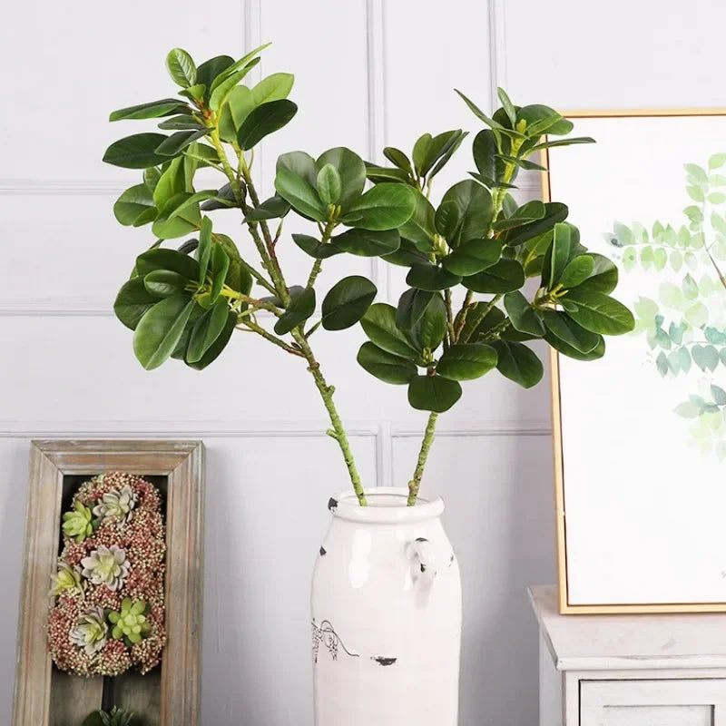 Decorative Artificial Ficus Plants for Home Decor Fake Greenery With Long Branches for Wedding Room Party Decor Photography