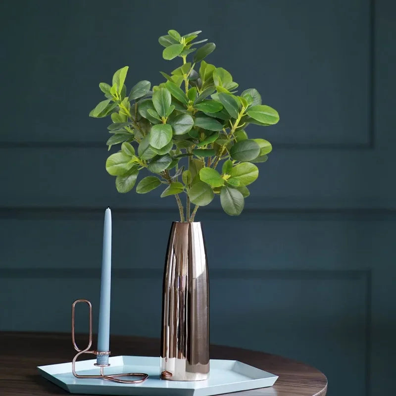 Decorative Artificial Ficus Plants for Home Decor Fake Greenery With Long Branches for Wedding Room Party Decor Photography