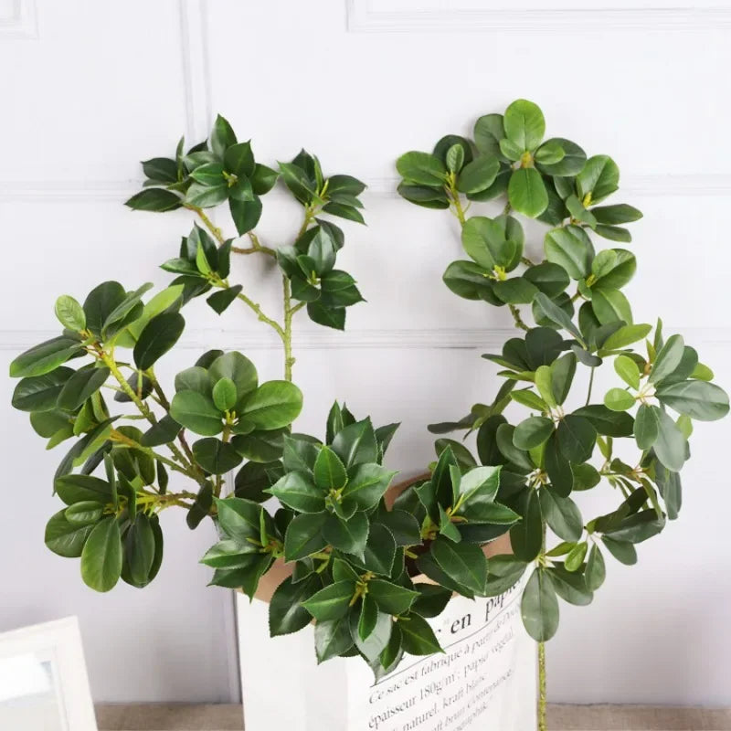 Decorative Artificial Ficus Plants for Home Decor Fake Greenery With Long Branches for Wedding Room Party Decor Photography