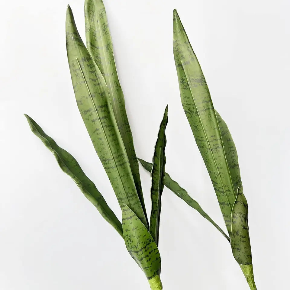 4 PCS Artificial Sansevieria Plants 30 Inch Tall Faux Plant for Indoor and Outdoor Home Garden Office Store Decoration