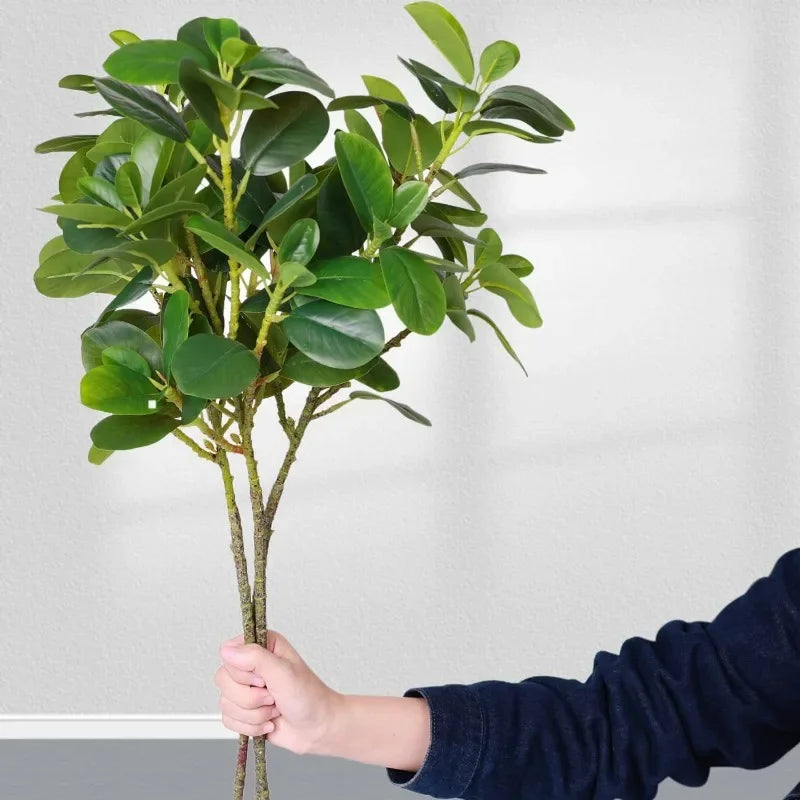 Decorative Artificial Ficus Plants for Home Decor Fake Greenery With Long Branches for Wedding Room Party Decor Photography