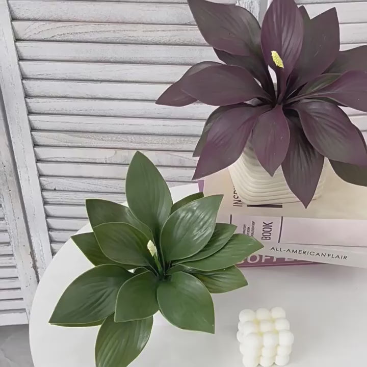 Artificial Agave Graptosedum Plant Faux Aesthetic Artificial Succulent Stems for Home Decor Realistic UV Resistant Fake Agave